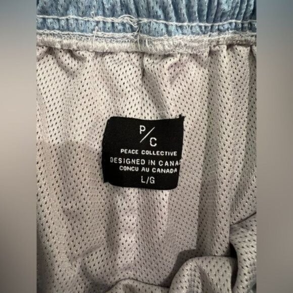 Peace Collective Mesh Shorts in Blue - Picture 2 of 3